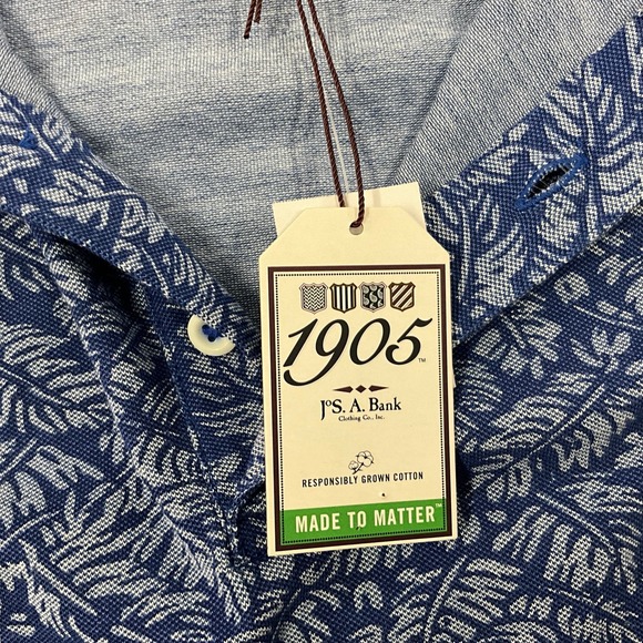 Jose A Banks 1905 Men’s Polo SZ XL Tailored to Fit Comfort Stretch - Picture 5 of 11